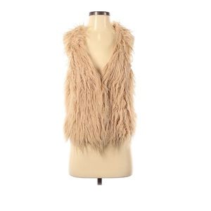 Tan fur vest